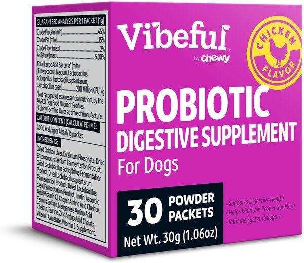 Vibeful Probiotic Gastrointestinal Support Powder Digestive Supplement for Dogs