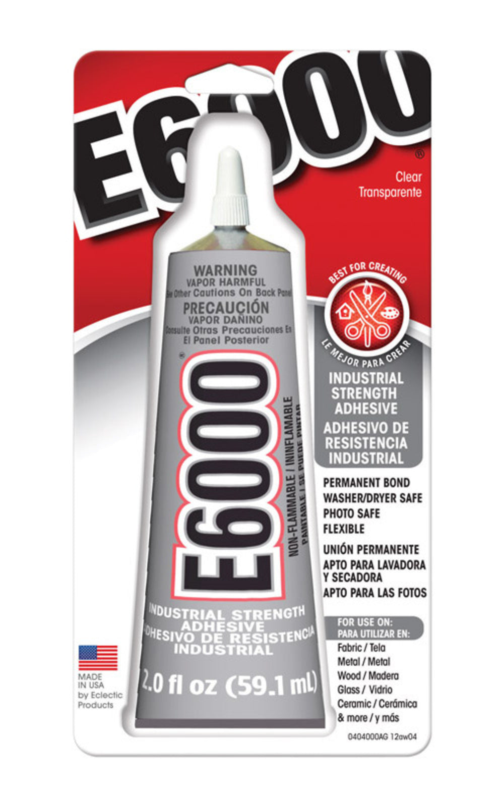 E6000 ADHESIVE CLR 2OZ