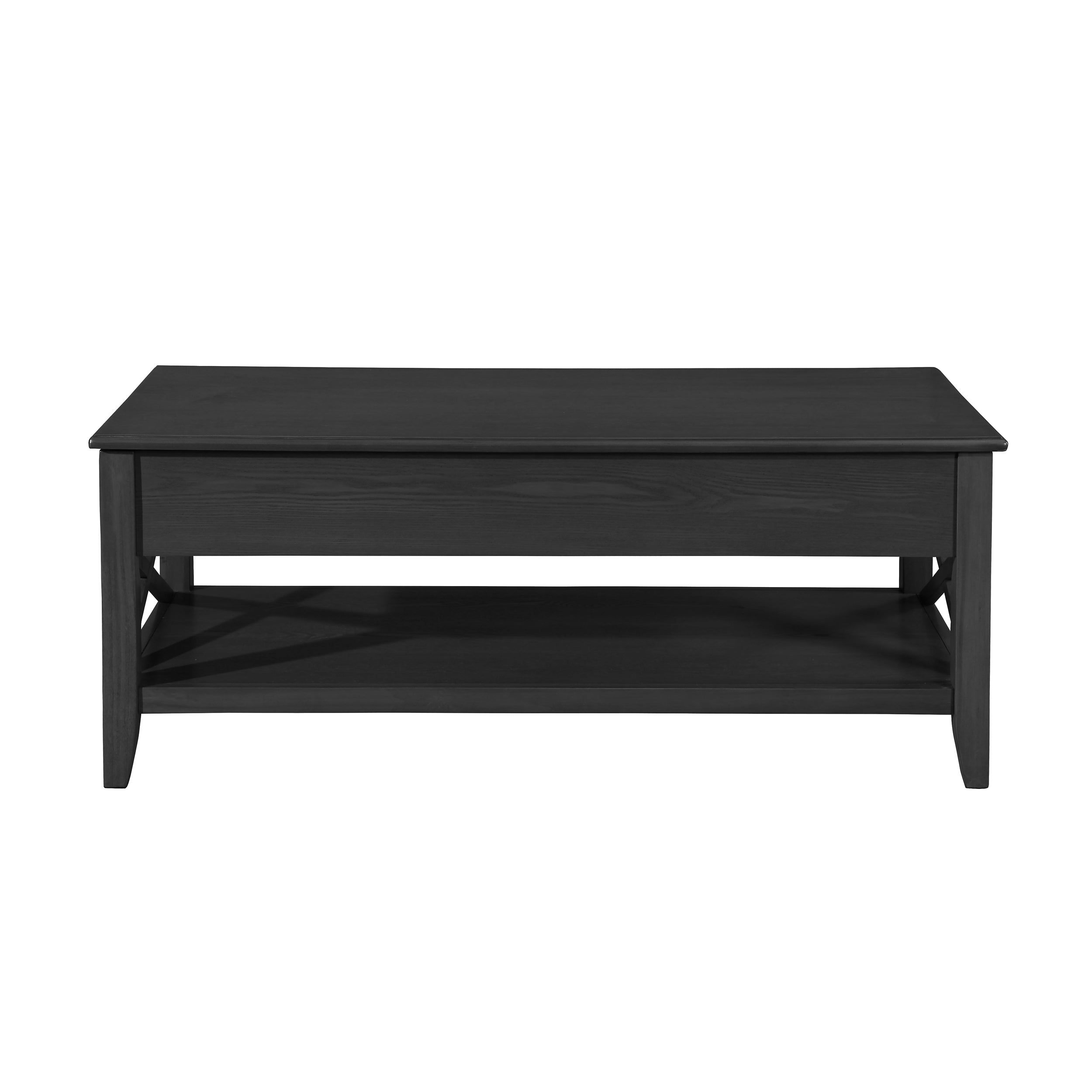 Laurel Luke Farmhouse Faux Wood Lift Top Coffee Table