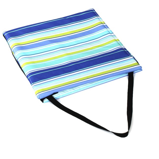 The Lakeside Collection Beach Lounger Portable Folding Chair Striped