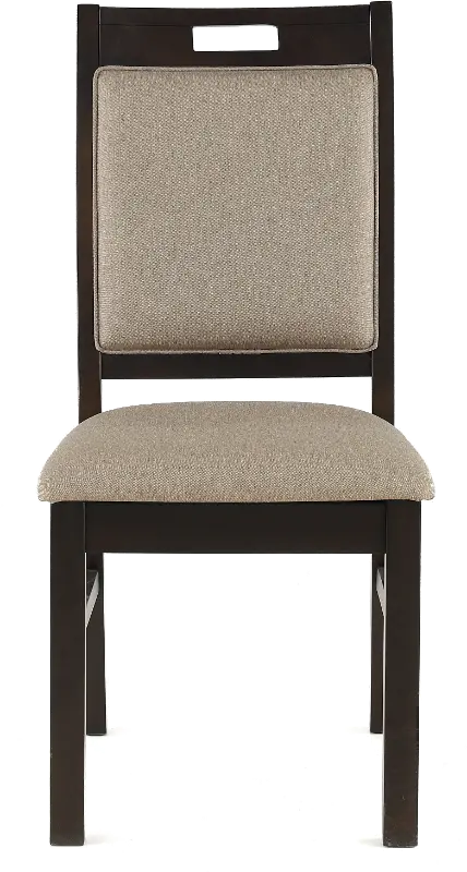 Draven Dark Brown Upholstered Dining Room Chair