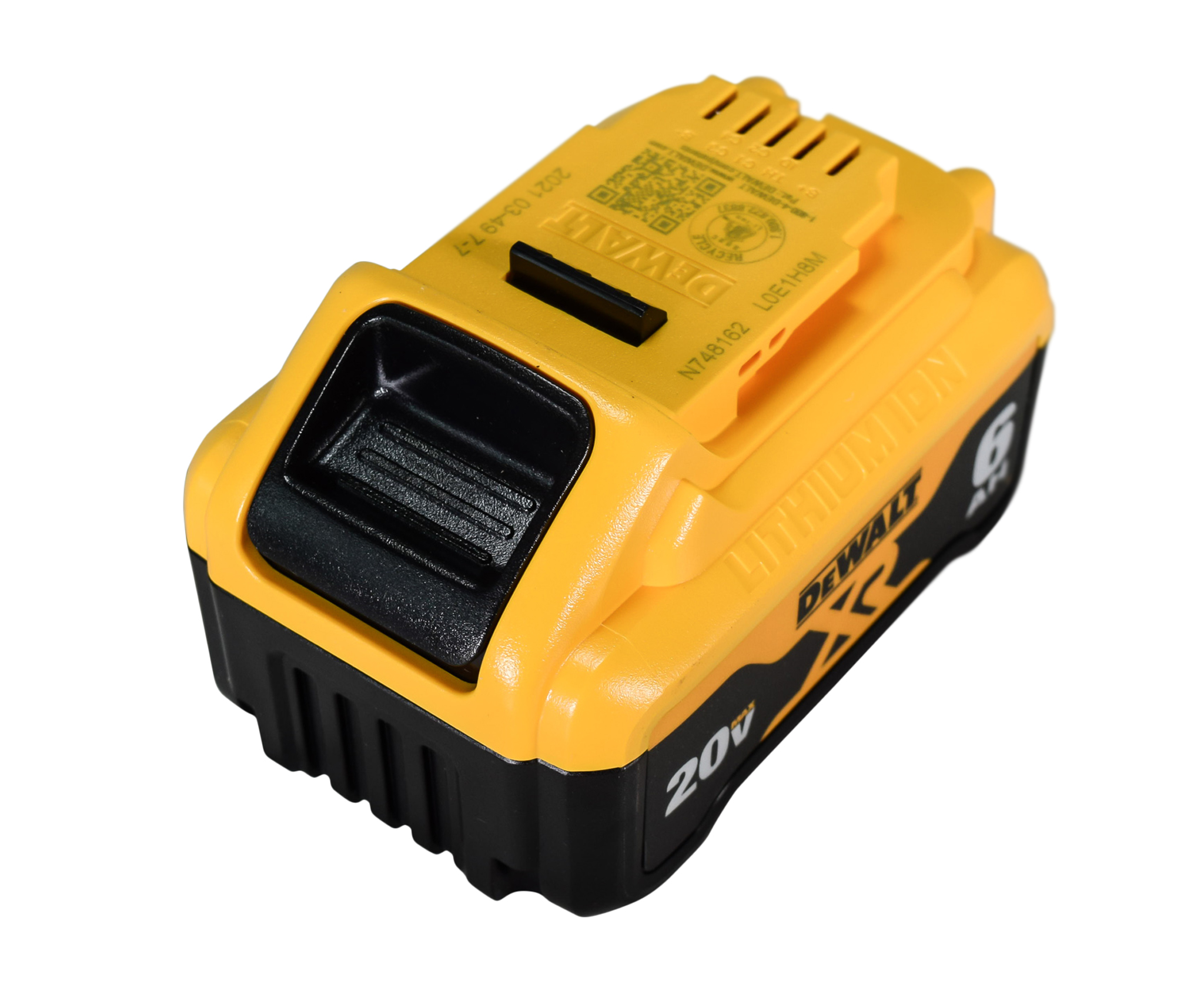 Dewalt 20V DCB206 Battery Two Pack DCB118 Fast Charger， 3-LED Fuel System