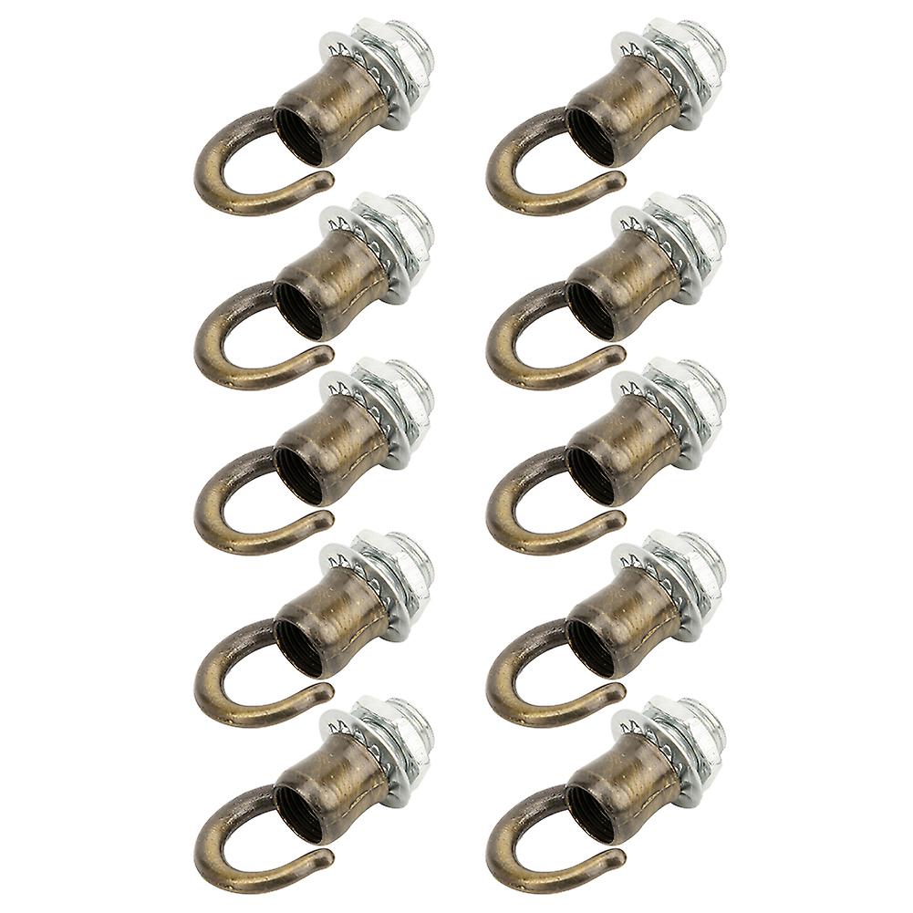 10pcs Zinc Alloy Opening Lantern Chandelier Hanging Ring Hook Light Diy Decoration Accessorygreen Bronze