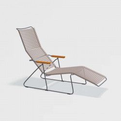 Bain de soleil design Click HOUE - Chaise longue de jardin ergonomique