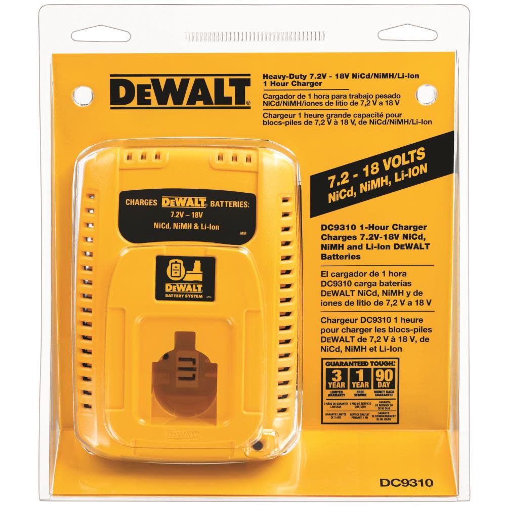 DEWALT 7.2 V to 18 V Li-ion/NiCd Charger DC9310 from DEWALT