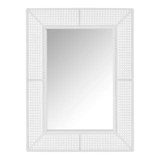 Home Decorators Collection Medium Rectangle White Rattan and Cane Mirror (24 in. W x 32 in. H) R195338XXA-6