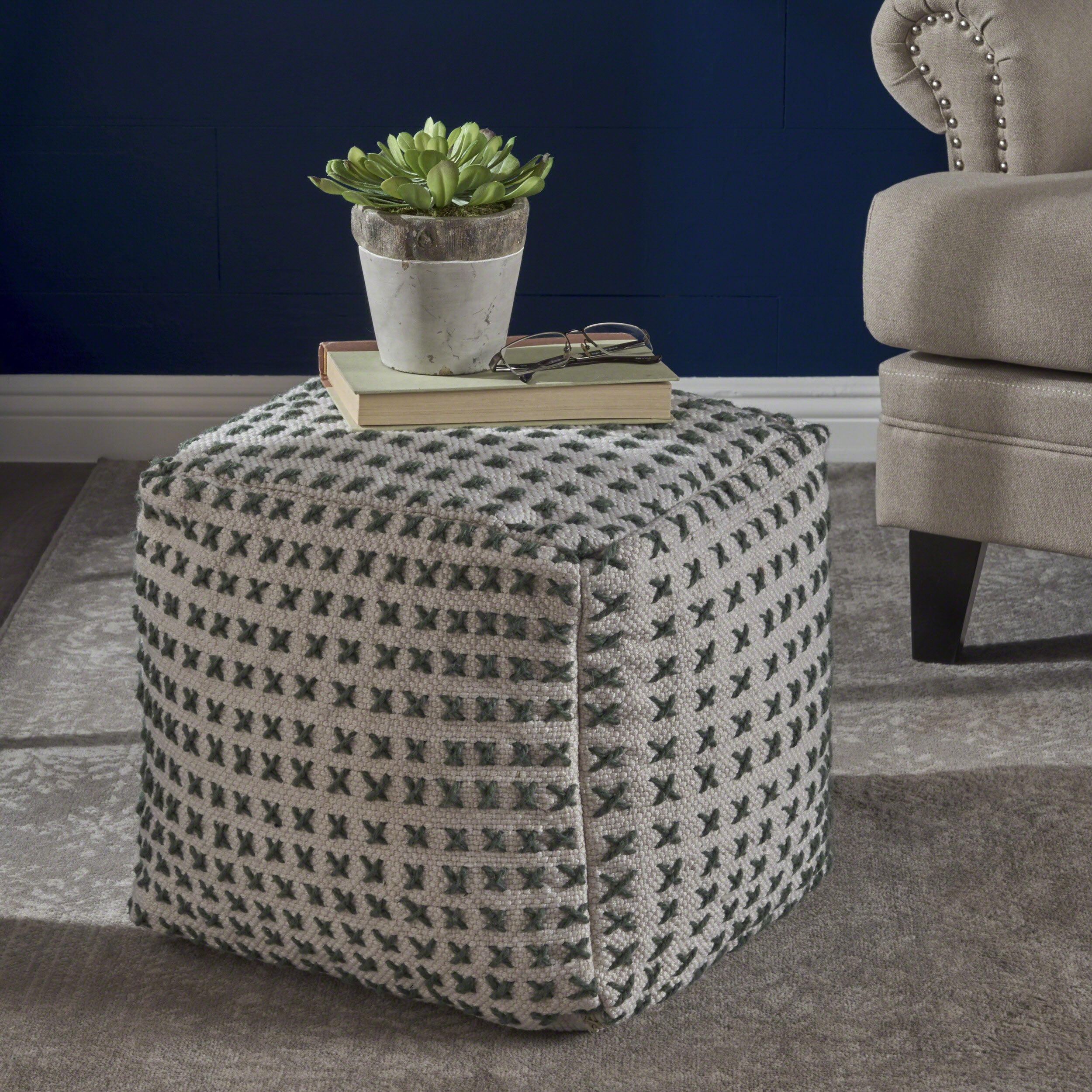 Fender Fabric Square Pouf Ottoman