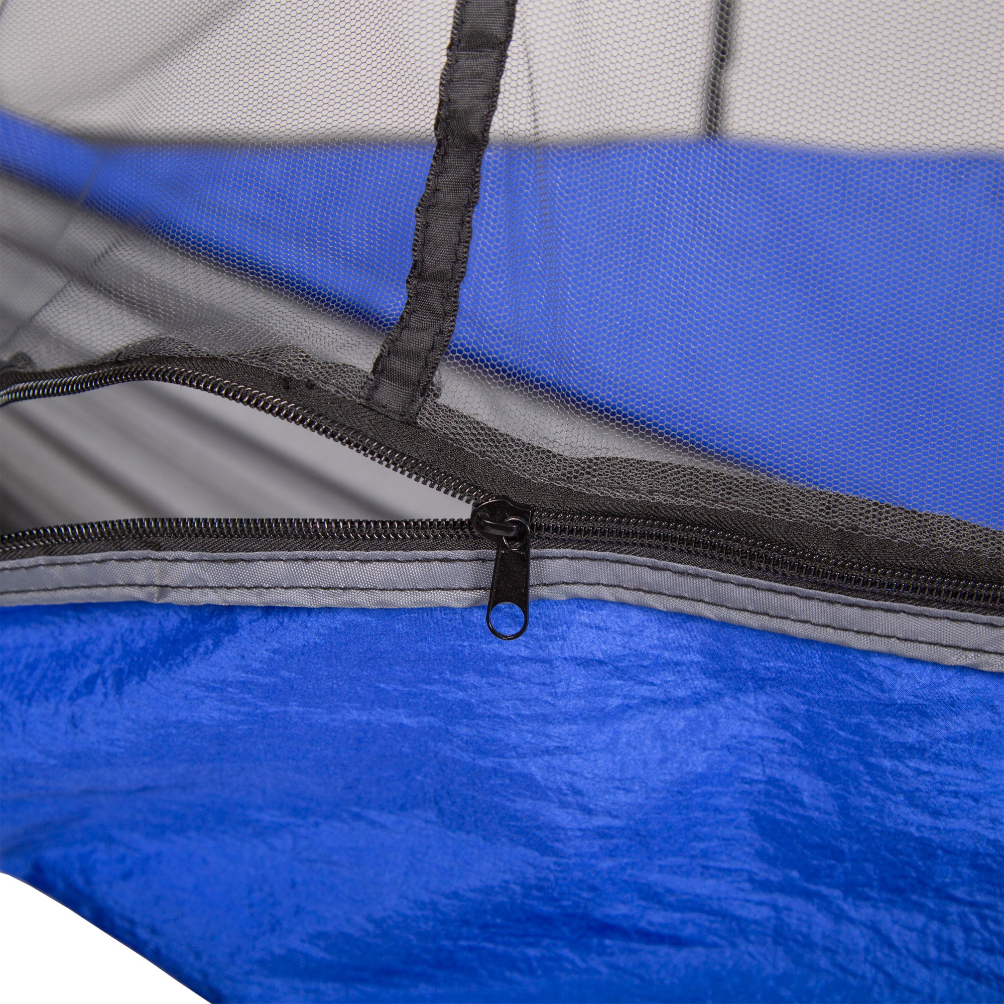 Stansport Packable Nylon Hammock with Mosquito Netting - Blue - 102” length x 54” width - Camping Outdoors