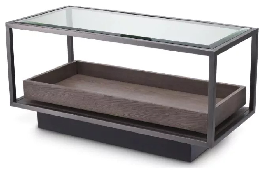 Modern Glass Side Table  Eichholtz Roxton   Transitional   Side Tables And End Tables   by Oroa   Distinctive Furniture  Houzz