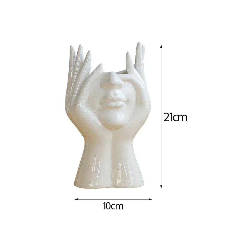 Point Face Vase