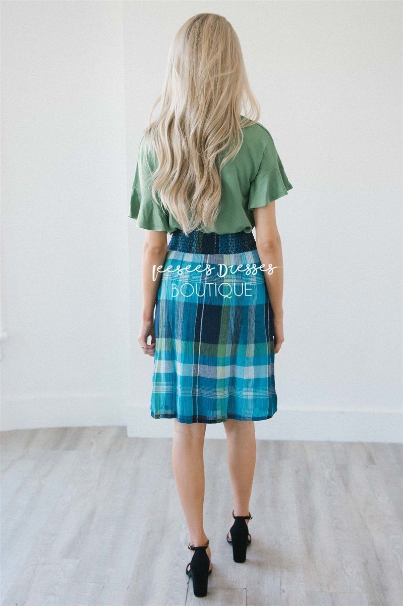 Summer Picnic Plaid Aline Skirt