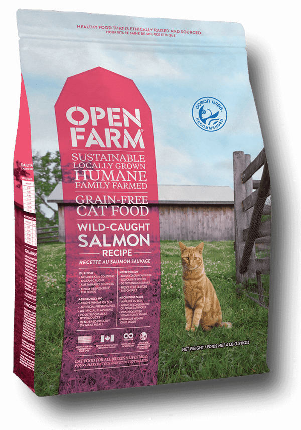 Open Farm Grain Free Wild Caught Salmon Recipe Dry Cat Food