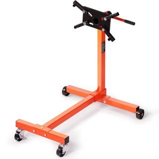 VEVOR Rotating Engine Stand 750 lbs. Load Cast Iron Motor Hoist Dolly with 360 Adjustable Head 4-Caster 4 Arms for Vehicle YDXZSF750LBS4870PV0