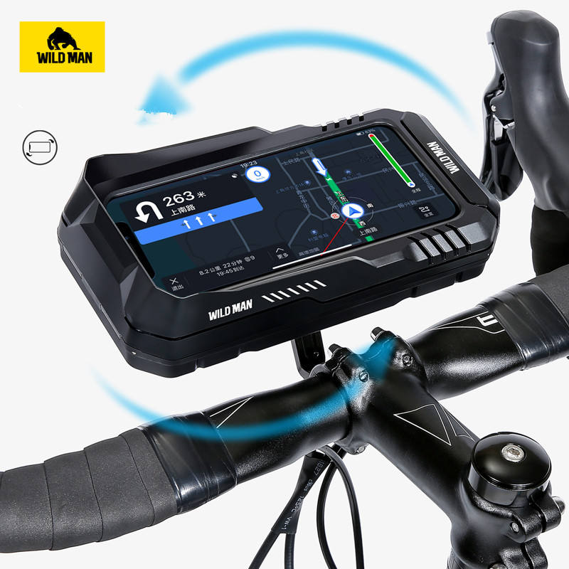 WILD MAN MTB Mobile Phone IPX6 Bike Storage FK1 Waterproof Hard Shell Handlebar Cycling Bag Bicycle