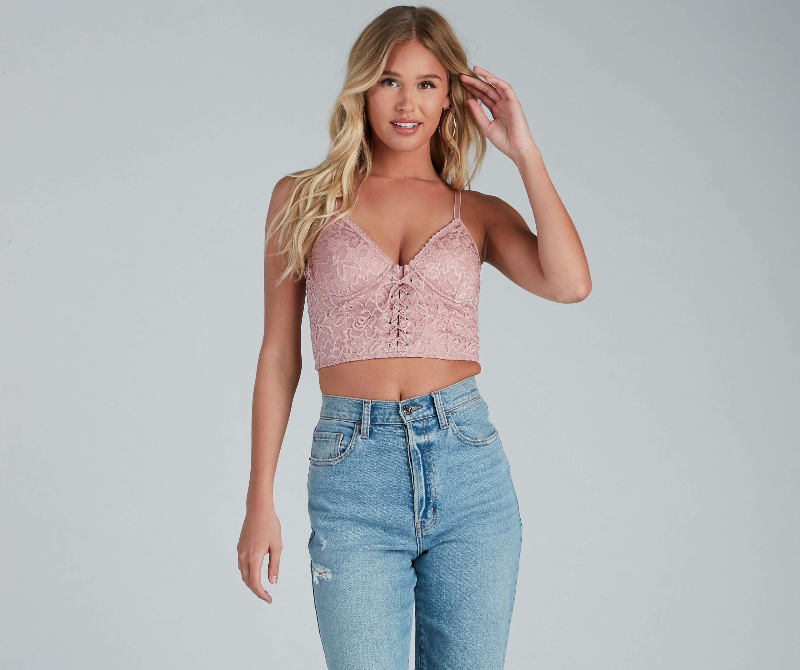 All About The Lace Crop Top