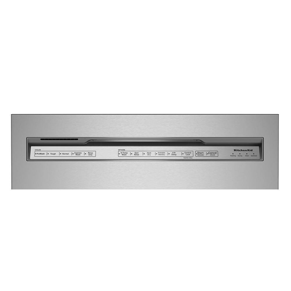 KitchenAid 24 in. PrintShield Stainless Steel Front Control Tall Tub Dishwasher with Stainless Steel Tub 39 DBA KDFE204KPS