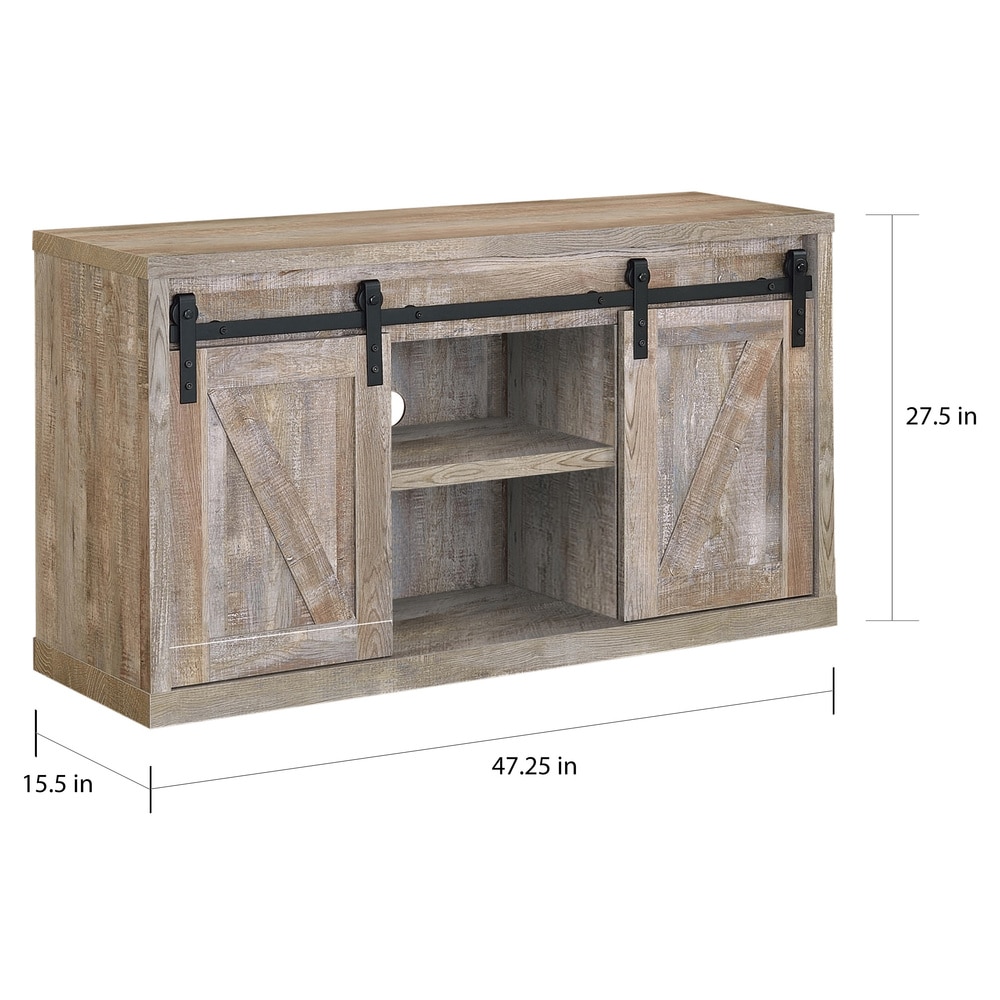 Coaster Furniture Brockton 48 inch 3 shelf Sliding Doors TV Console