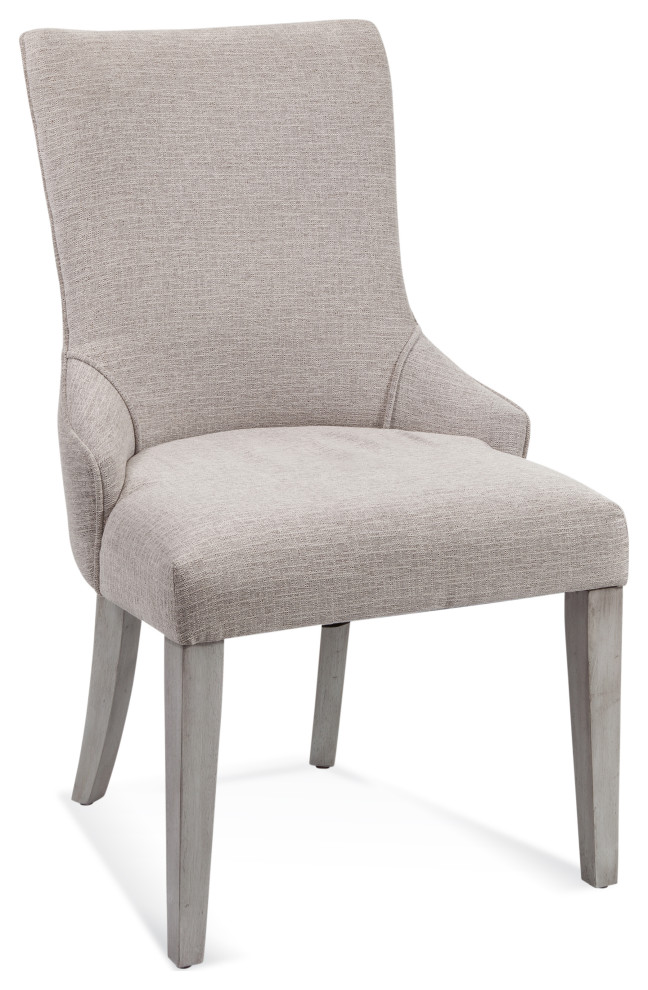 Delaney Chair  Washed Grey  Set of 2   Farmhouse   Dining Chairs   by BASSETT MIRROR CO.  Houzz