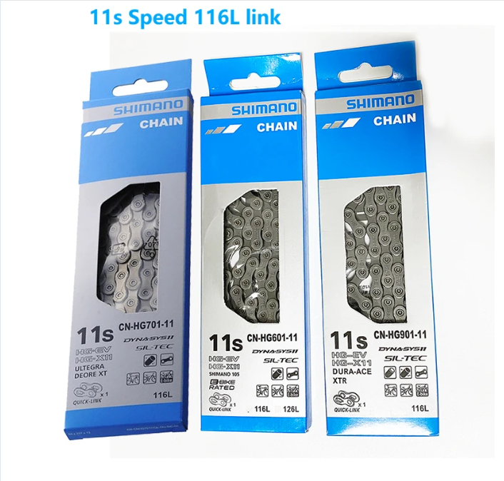 Shimano Bicycle Chain 11 Speed HG601 HG901 HG701 Bike Chain 11V MTB Road Bike Components And Parts 116Links Mtb Accessories