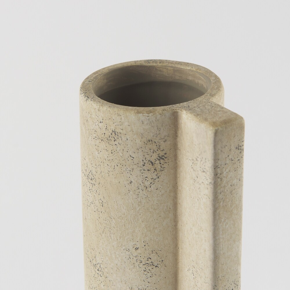 Sariah Beige Ceramic Vase (13\