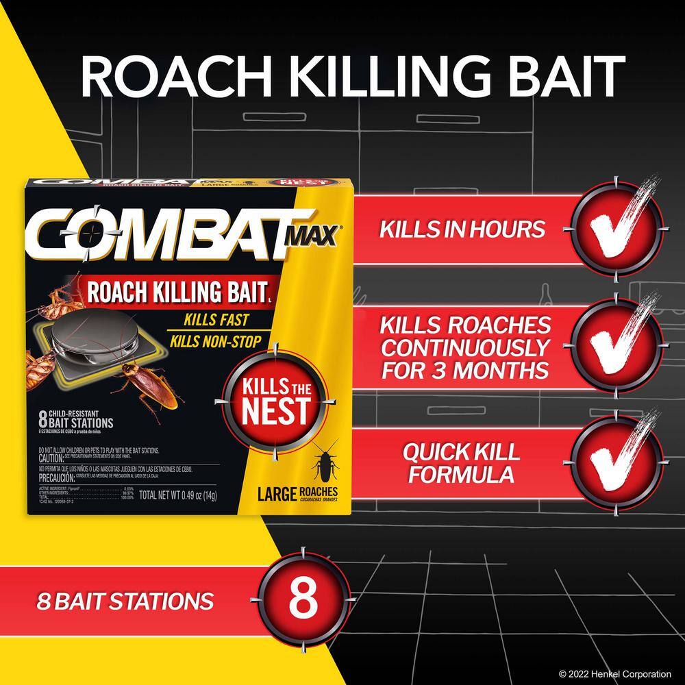 COMBAT Source Kill Max 0.49 oz. Large Roach Trays (8-Pack) 2340051913