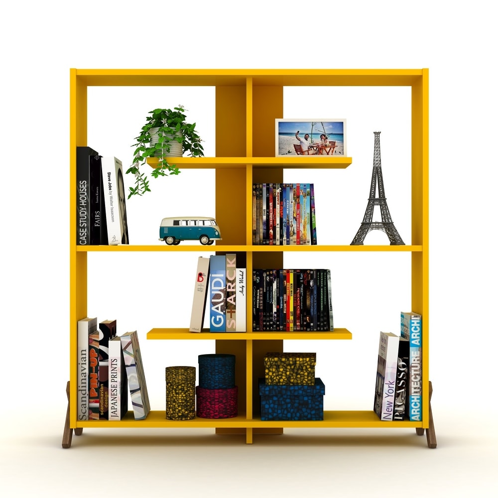 Hopa 45'' H x 44'' W 8 shelf Open Bookcase