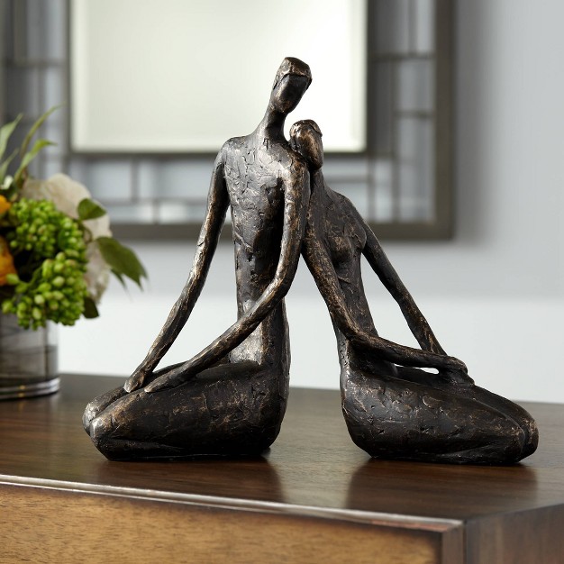 Wide Bronze Sculpture