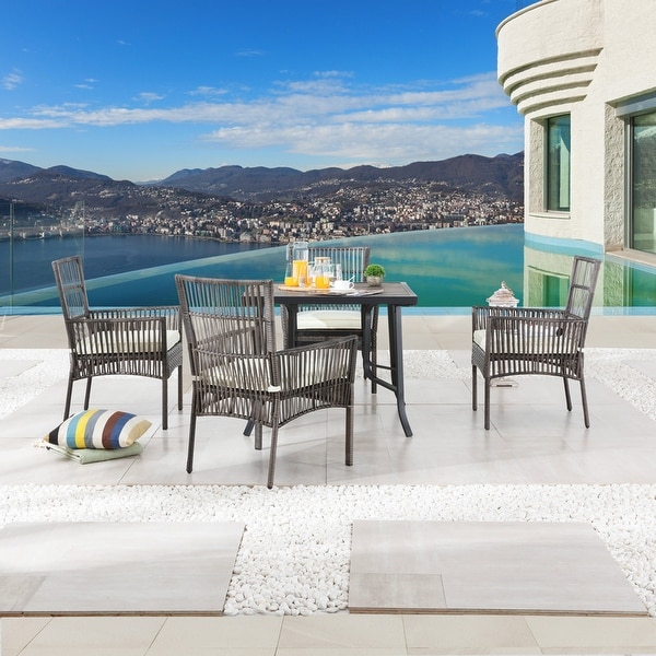 Patio Festival 5Piece Outdoor Square Dining Set