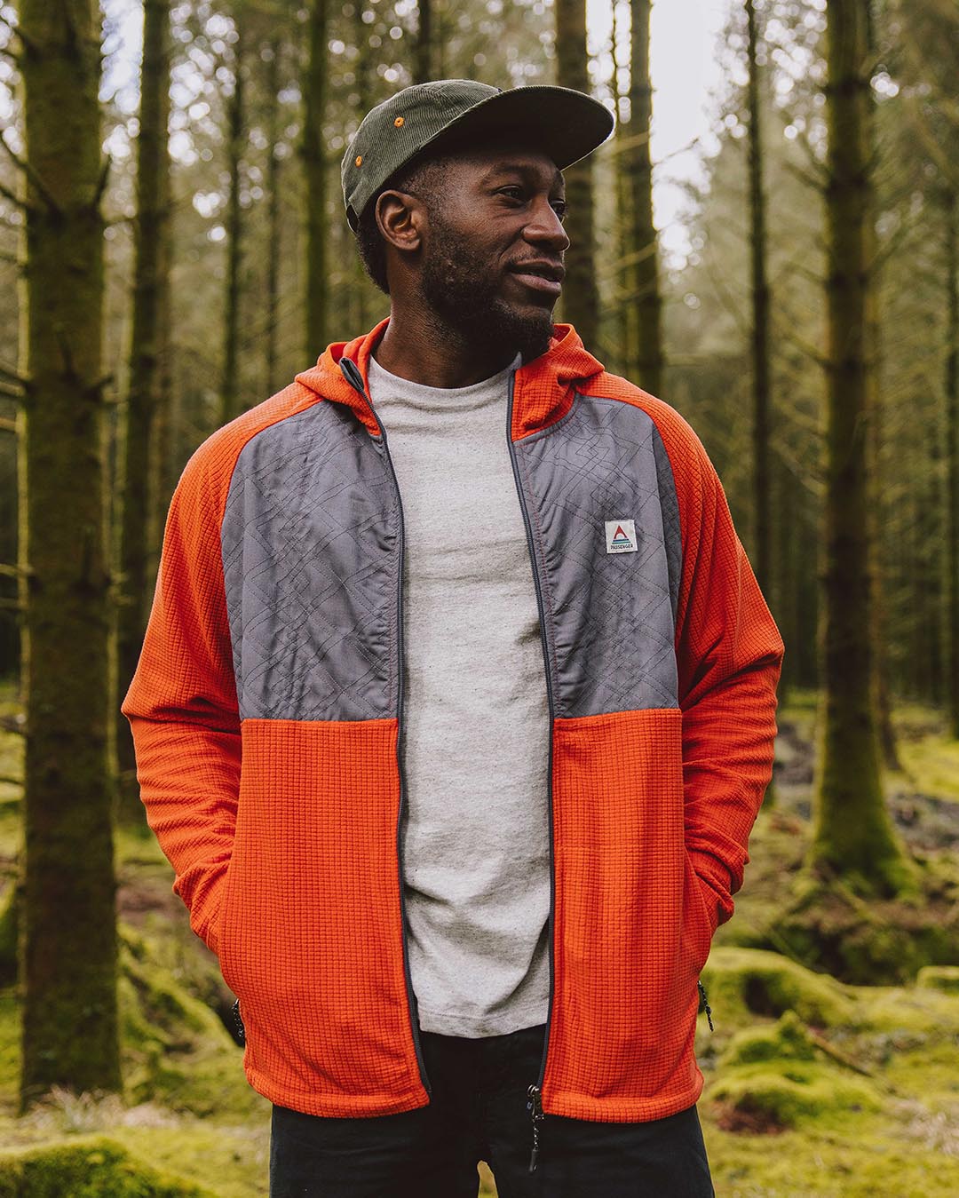 Beyond Full Zip Recycled Fleece - Warm Orange