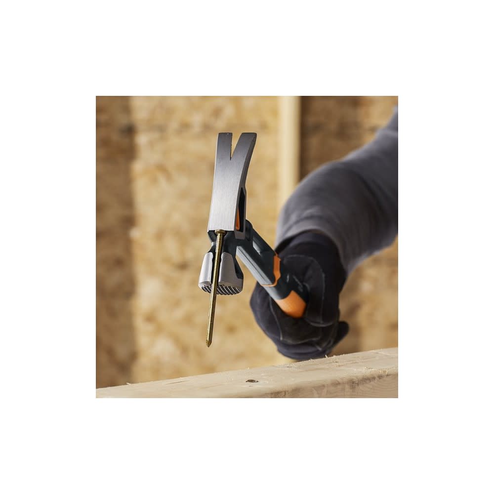 Fiskars Pro IsoCore 20oz 15.5 Milled Face Framing Hammer ;