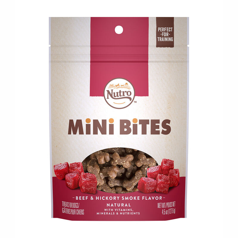 Mini Bites Beef and Hickory Smoke Flavor Dog Treats 8oz