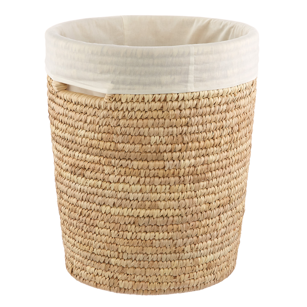 Round Palm Leaf Tapered Hamper