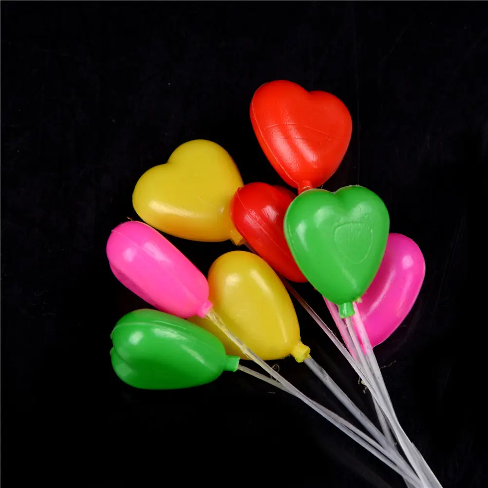 Mini Balloon Plant Miniature Figurine Garden Heart Ornament Simulation Balloons Micro Landscape Figurines Fairy Garden Supplies