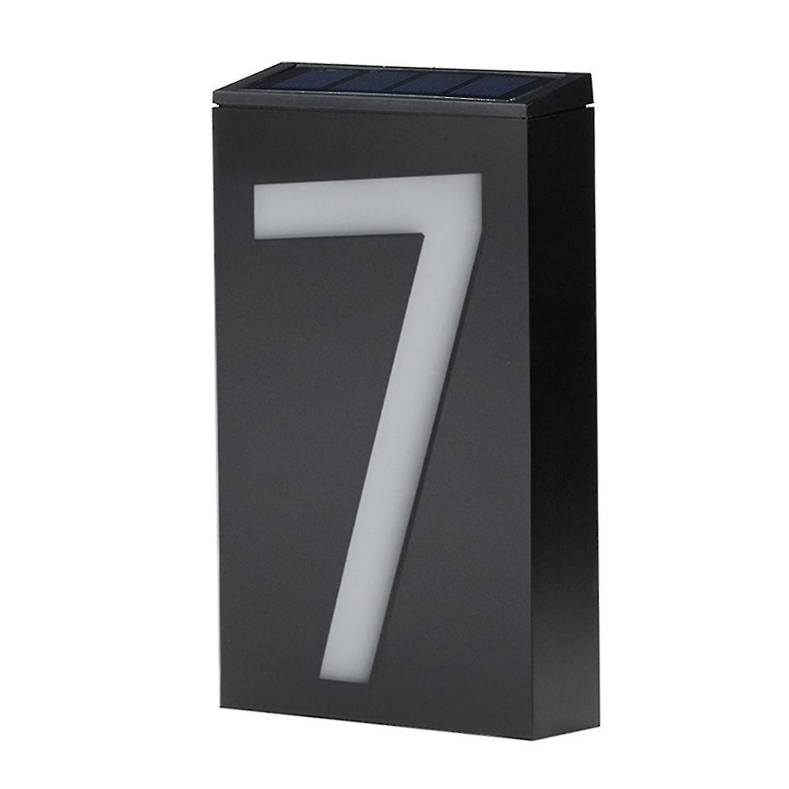 Solar House Number Light Led Illuminated Address Plaque For Houses Address Numbers Solar Powered Hk