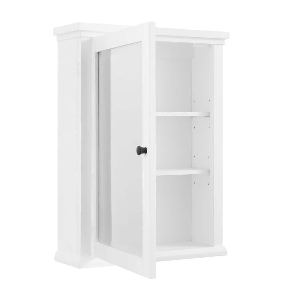 Home Decorators Collection Merryfield 24 in W x 32 in H Framed SurfaceMount Bathroom Medicine Cabinet in White