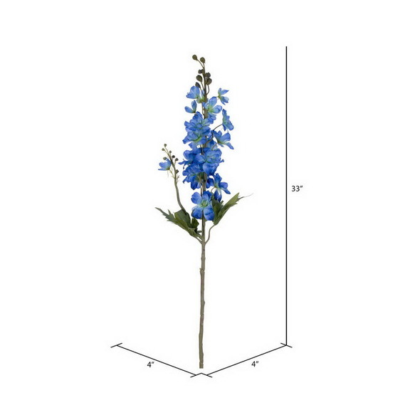 Vickerman EF222612 33 Artificial Blue Larkspur Sp...