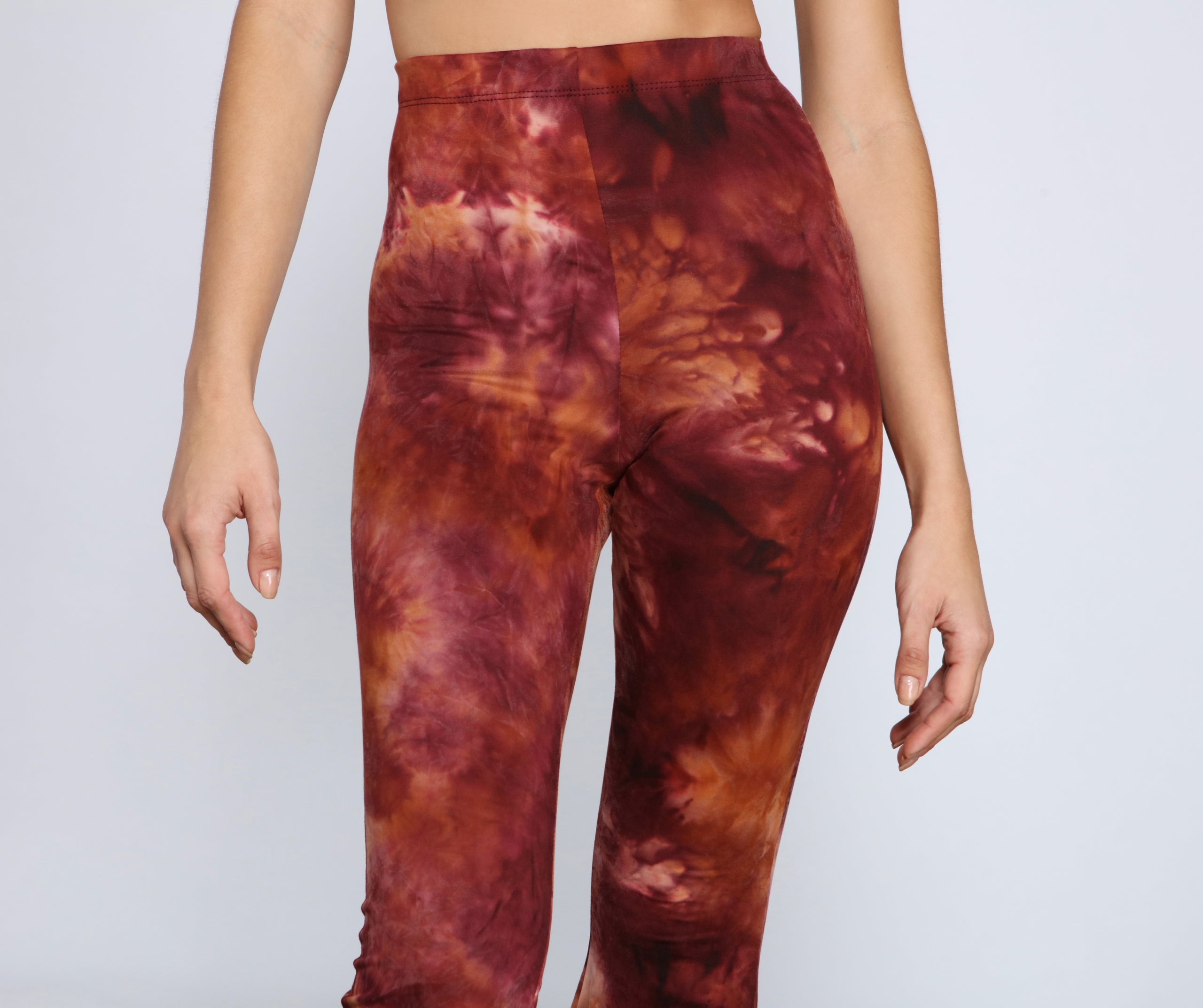 Retro Style Tie-Dye Flare Pants