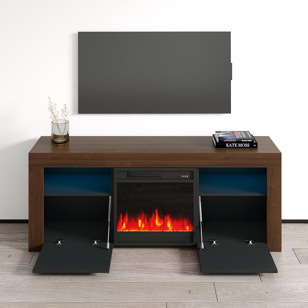 Copper Grove Qorasuv 58 inch Electric Fireplace TV Console