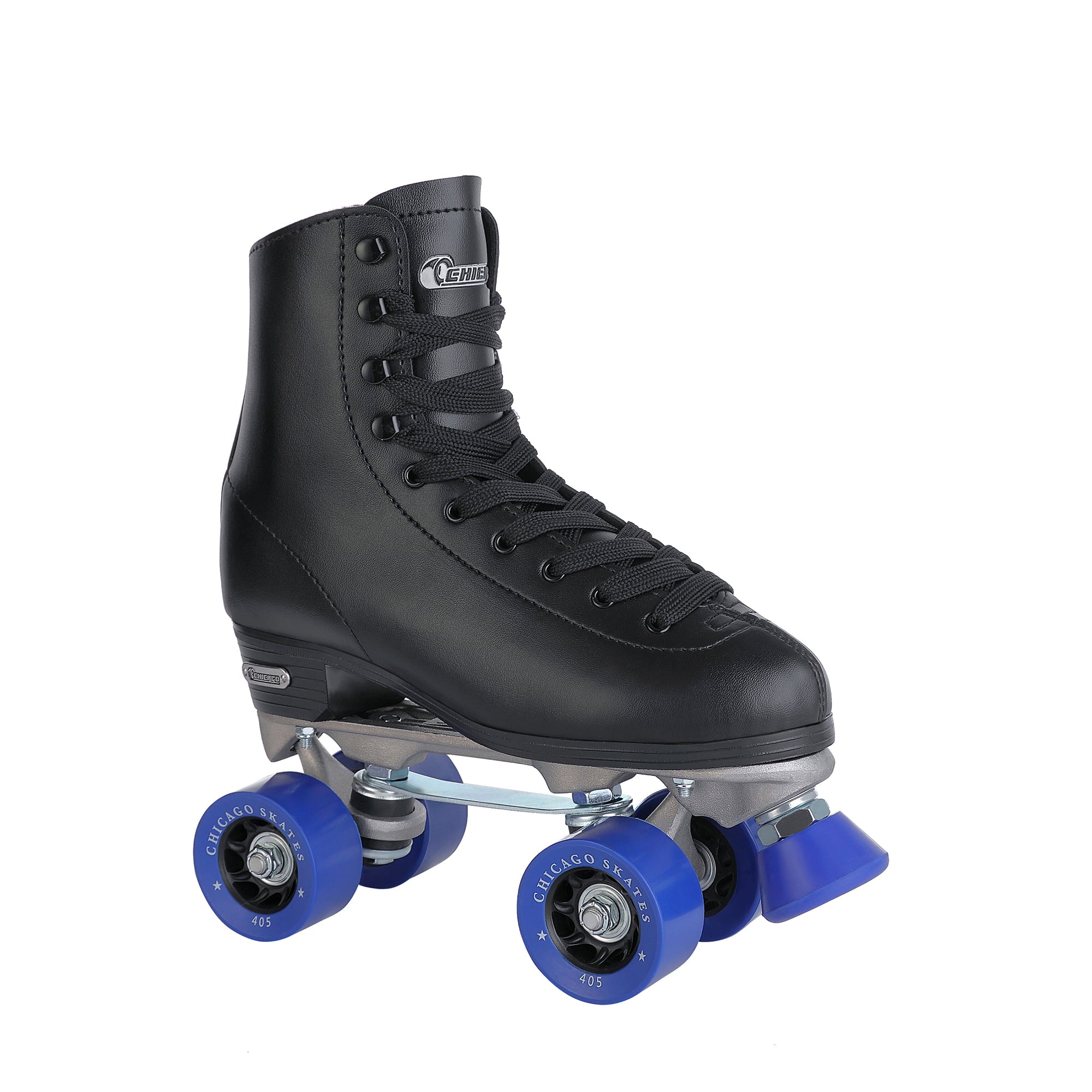 Chicago Men's Classic Quad Roller Skates Black Classic Rink Skate, Size 7