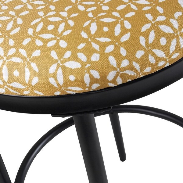 HomePop Upholstered Metal Barstool