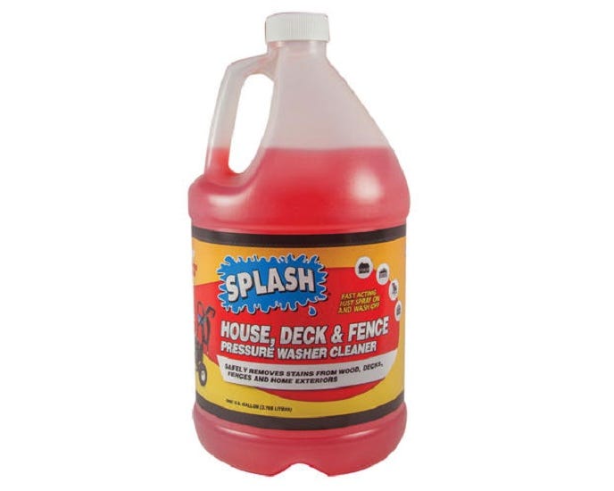 SPLASH 1 Gallon lon House Deck and Fence Pressure Washer Cleaner 320018-35