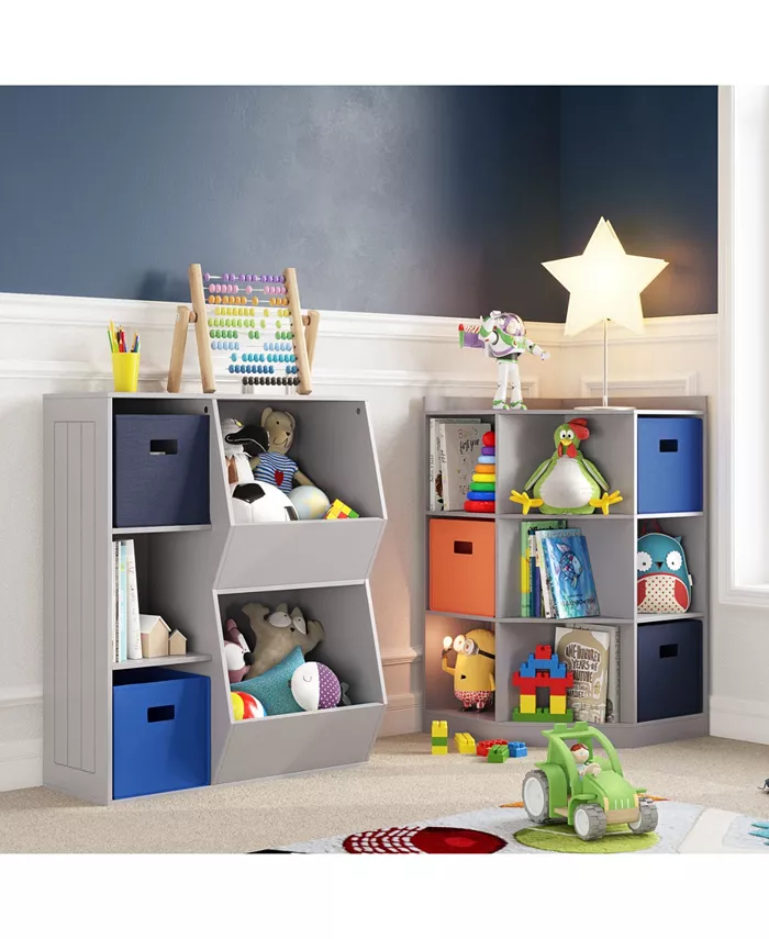 RiverRidge Home RiverRidge Kids 3-Cubby  2-Veggie Bin Floor Cabinet