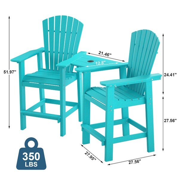 Patio Bar Stools Chairs Outdoor Tall Adirondack Arm Chairs Set of 2and4