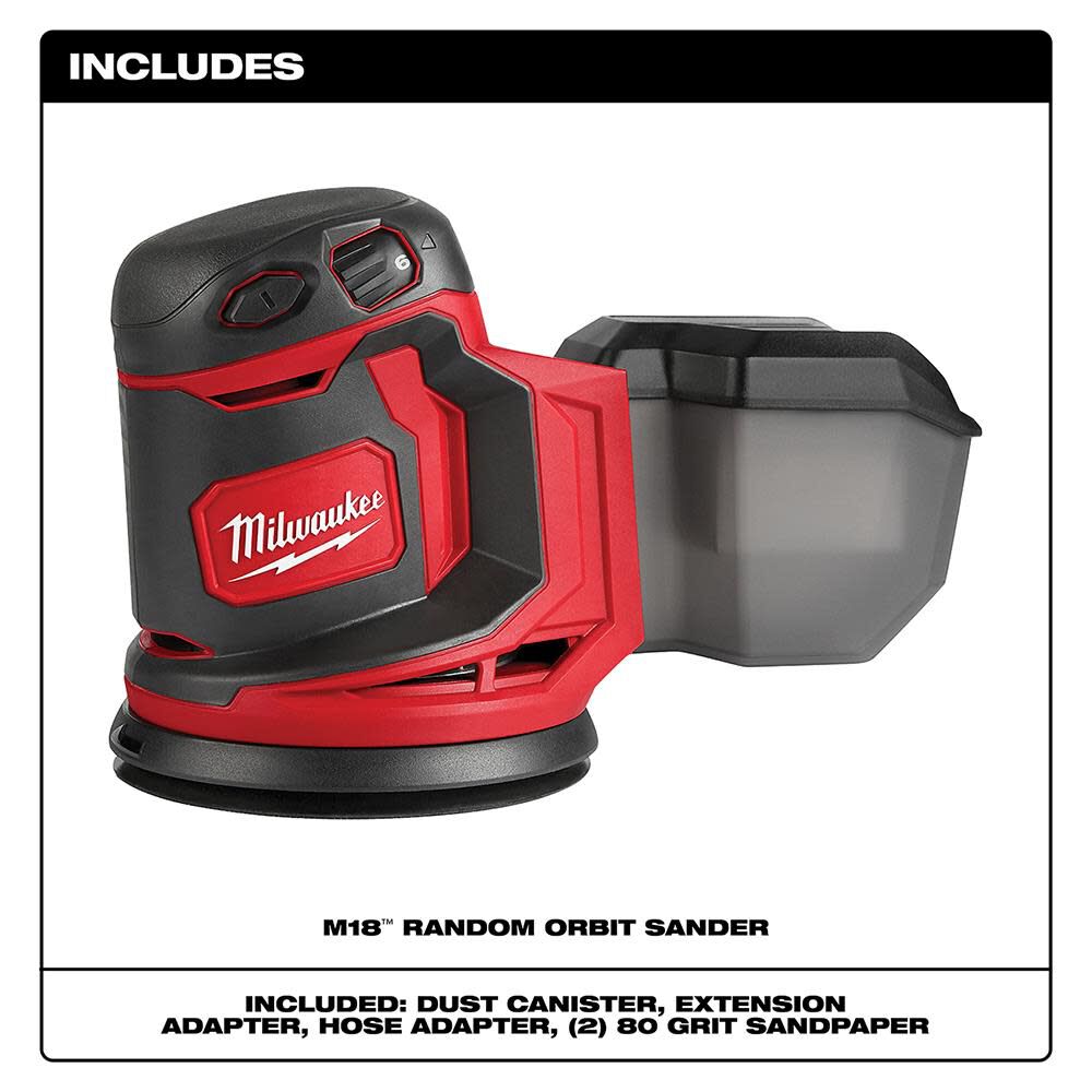 Milwaukee M18 Random Orbit Sander (Bare Tool) 2648-20 from Milwaukee