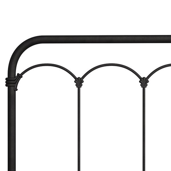 Hillsdale Furniture Jocelyn Metal Headboard Only， Black Sparkle - - 28116625