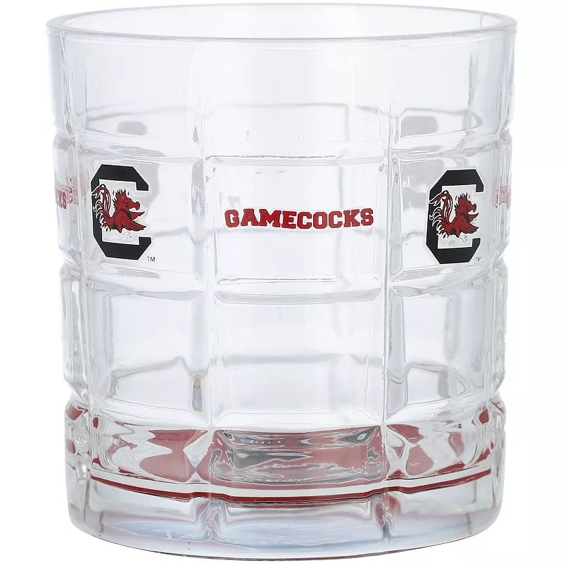 South Carolina Gamecocks 10oz. Team Bottoms Up Squared Rocks Glass