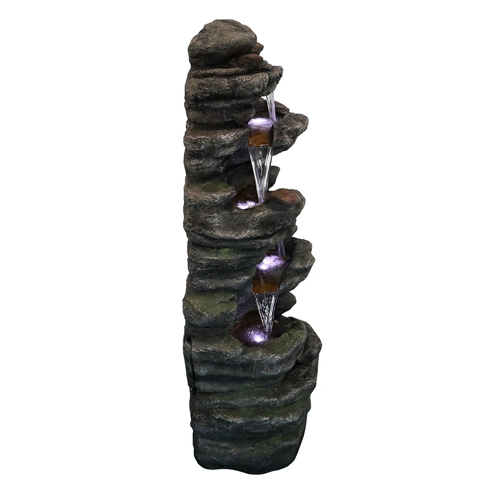 40 inch Cascading LED Waterfall Fountain
