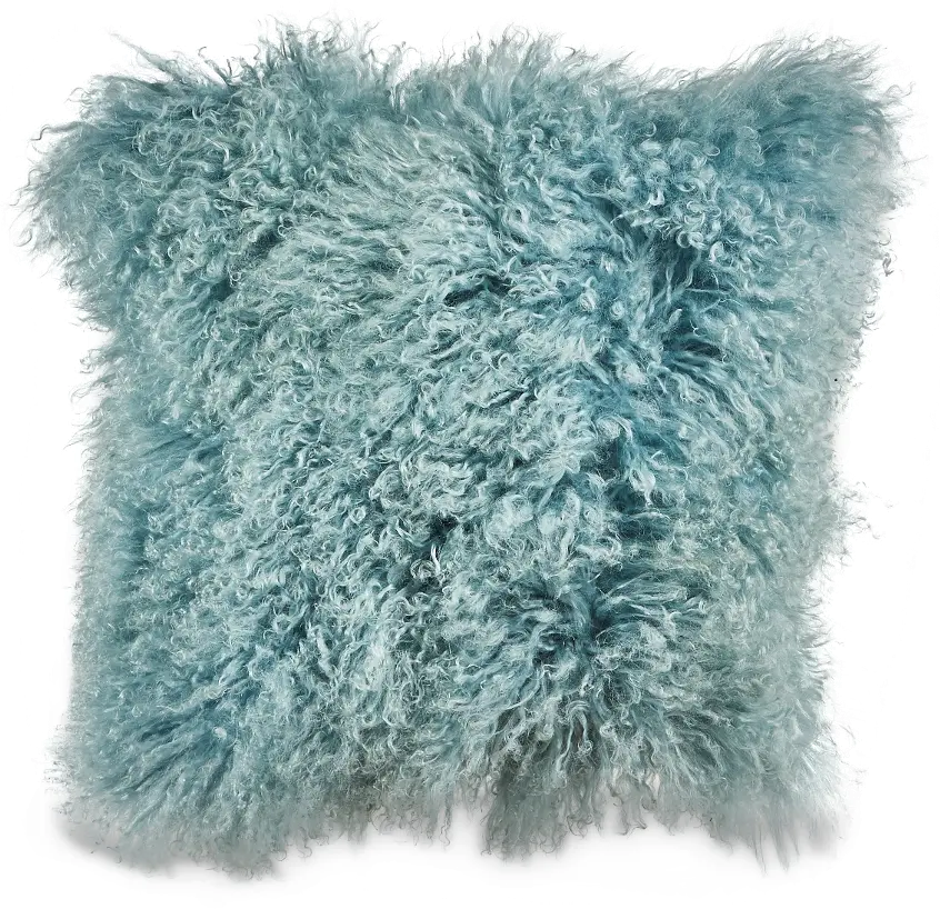 18 Inch Spa Blue Throw Pillow - Lucas