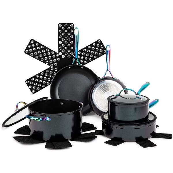 12-Piece Cookware Set Rainbow