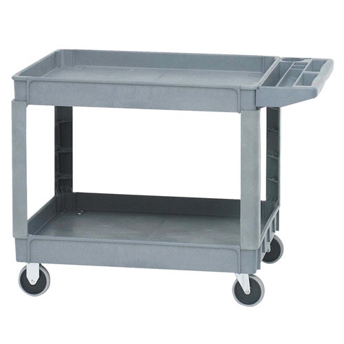 Central Exclusive Grey Plastic Large Utility Tub Cart - 46